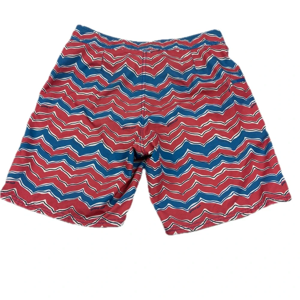 Vineyard Vines Mens 32 Zig‎ Zag Swim Trunks Quick‑Dry Drawstring Casual Beach